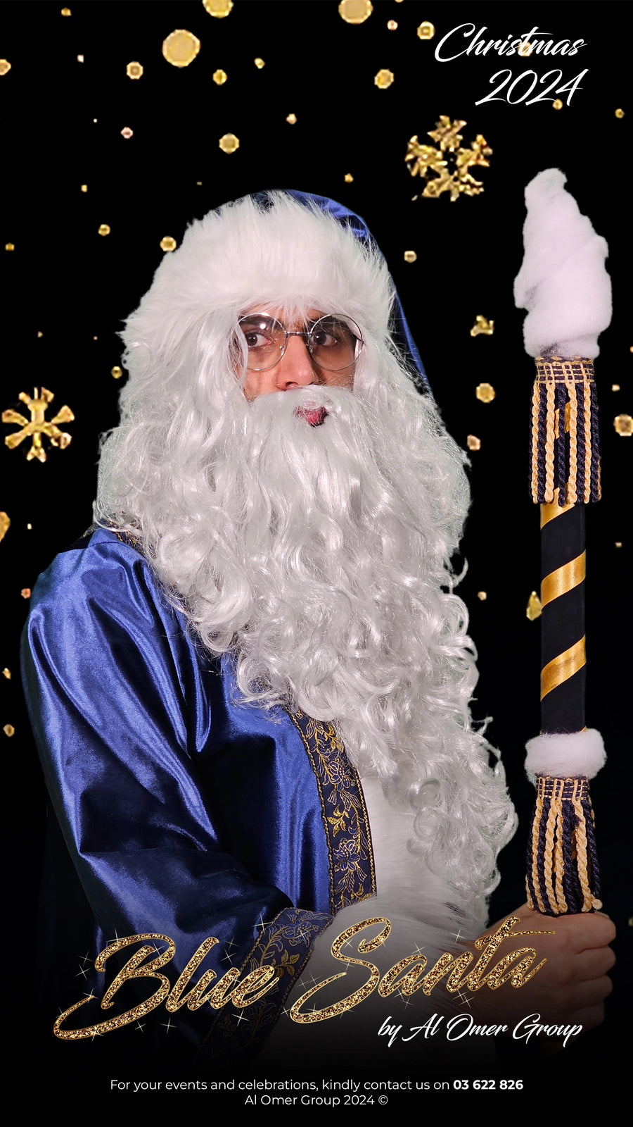 Blue Santa