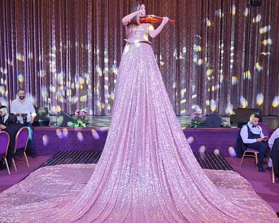  Violin Tall Dress Gold 